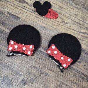 Disney MINNIE MOUSE Bow Kids Hair Clips